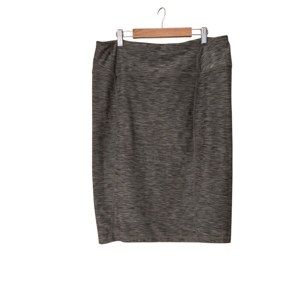 Prana high waisted vertex skirt athletic stretchy pencil skirt size large